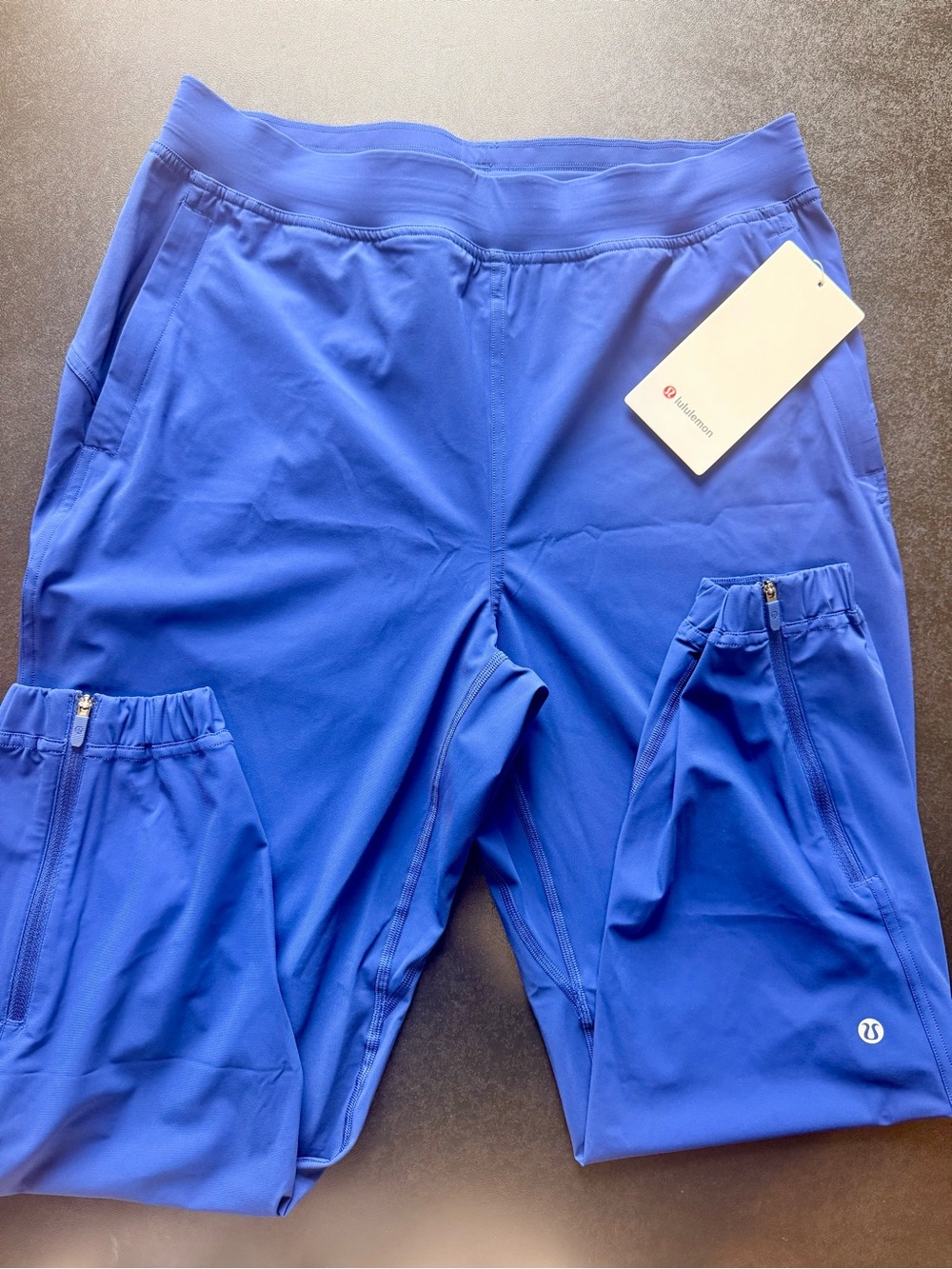 lululemon athletica Men’s Royal Blue Athletic Shorts with Zip Pockets